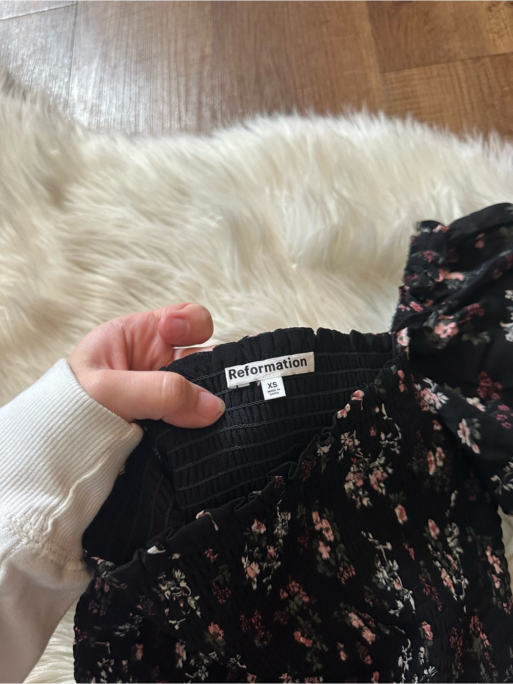 REFORMATION Pinto Top In Jolene Ditsy Floral - Picture 4 of 5